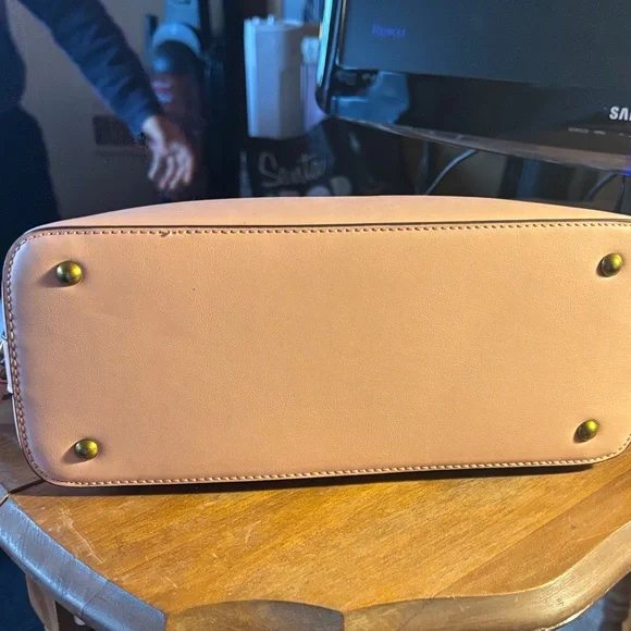 Anne Klein Pink Satchel with Gold Details - Picture 5 of 9